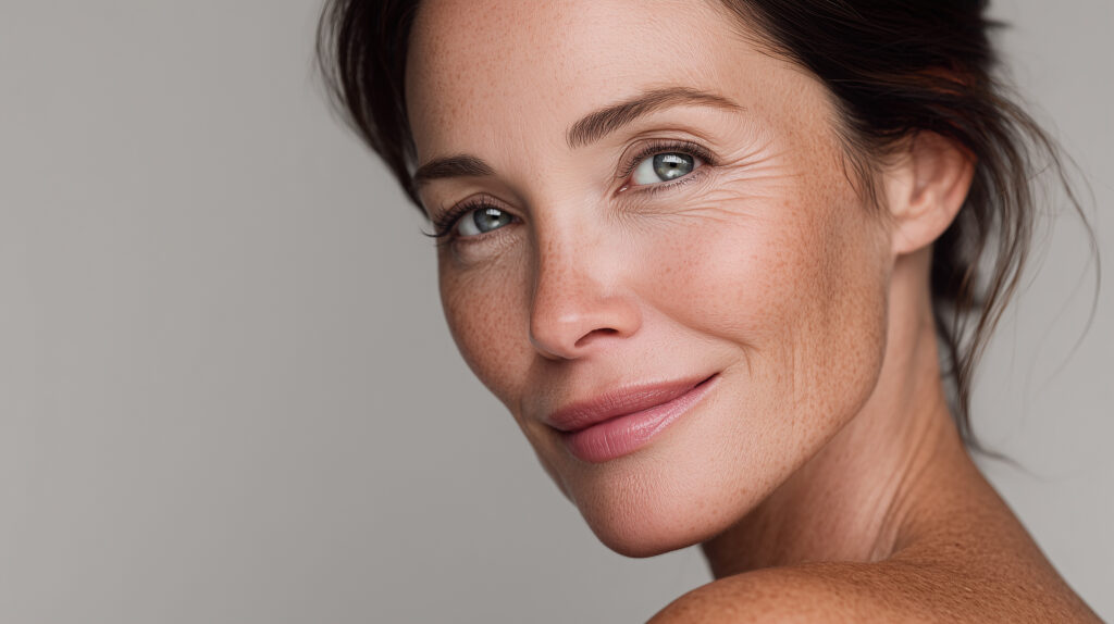 Restylane patient with beautiful skin